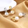 Корейская версия жемчужные высококачественные легкие роскошные модные темпераментные атмосферные серьги с буквой D для женщин ювелирные изделия