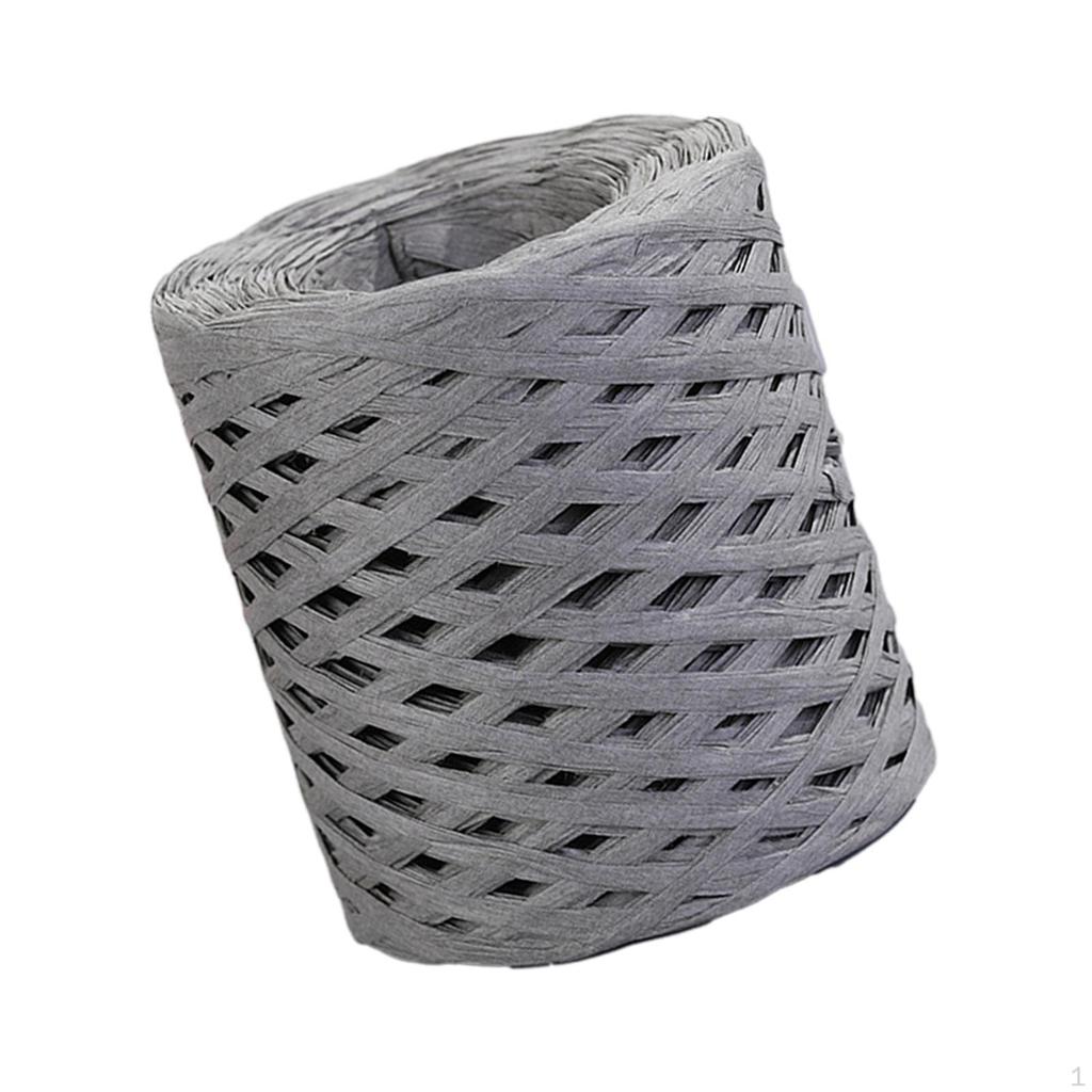 200 м/рулон, бумажная лента из рафии, декор, пригодная для вторичной переработки, прочная для плетения подарочной упаковки на День Святого Валентина