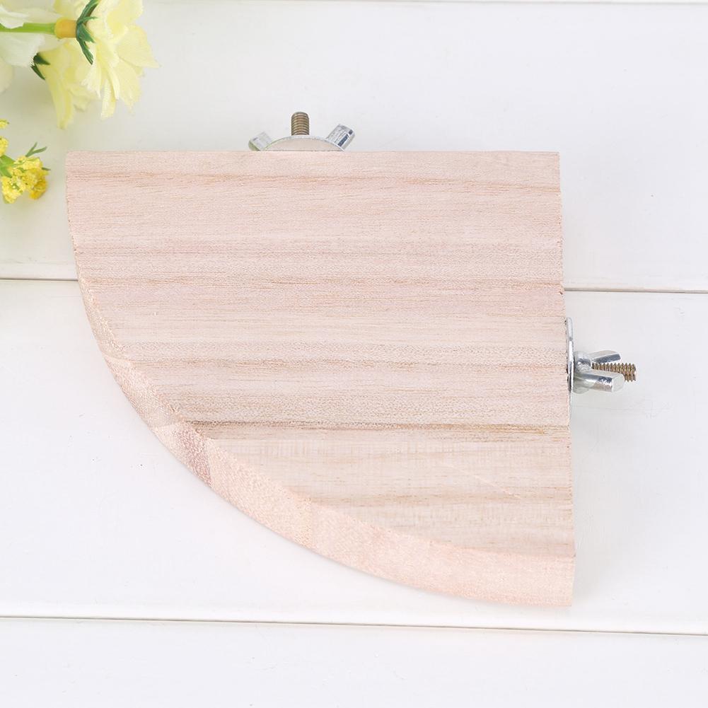 2 шт. Деревянные жердочки для птичьей клетки в форме веера, подставка-платформа, игрушка для домашнего хомяка, попугая, горячая