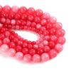 Natural Stone Red Grain Agates Round Loose Beads 15" Strand 4-12MM Pick Size For Jewelry Making