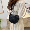 Ретро мода простая температура сумка на плечо женская летняя текстурированная сумка подмышкой корейский стиль сумка-седло модная