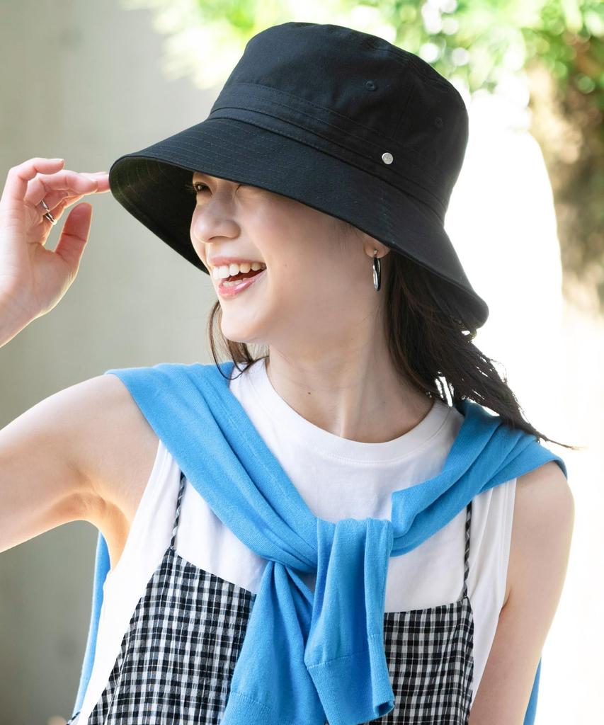 NEW ERA Bucket Hat Long Brim With Chin Strap Onspotz Exclusive Black Striped Band And Metal Logo BUCKET-03 S/M Bucket-03