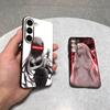 Чехол-бампер из мягкого черного силикона Zero Two Darling In The FranXX для Samsung Galaxy S25 S24 S23 Ultra S22 S21 Plus S20