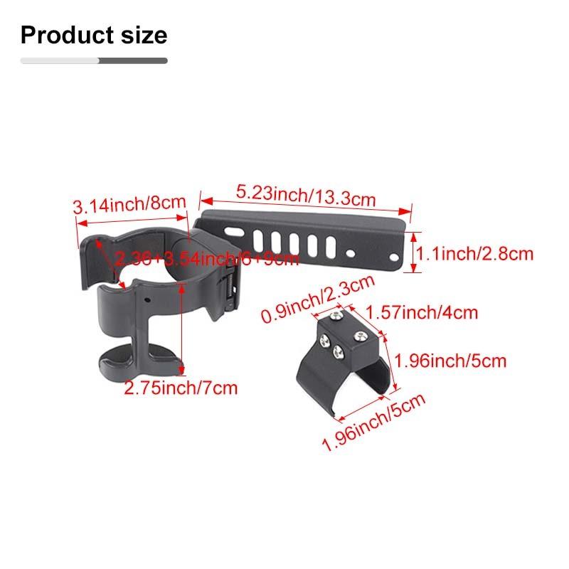 Автомобильный металлический кронштейн для второго пилота с ручкой для чашки воды, опорная подставка для Jeep Wrangler JL для JT Gladiator 2024 Up, аксессуары для салона автомобиля