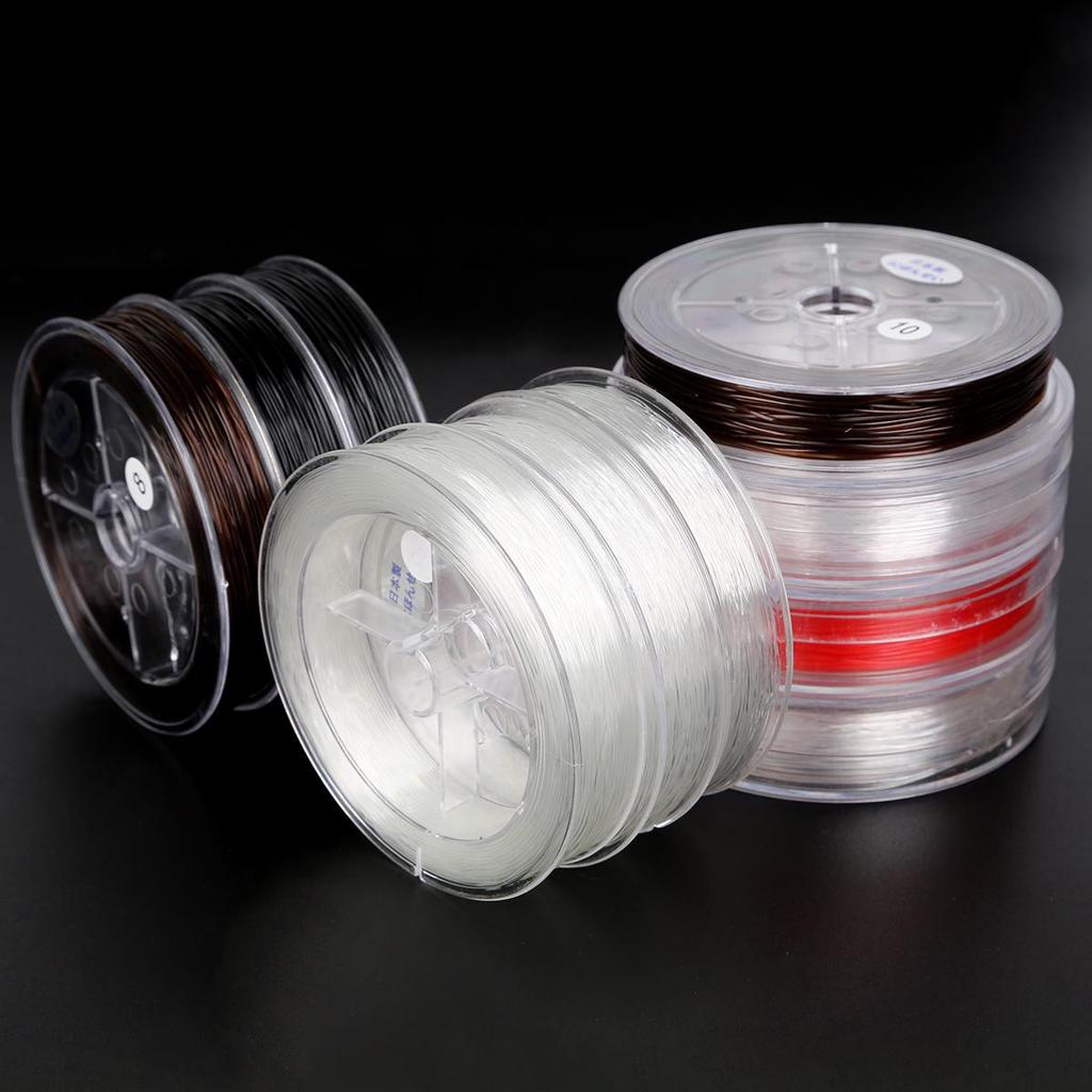 Эластичная леска Прозрачная хрустальная бисерная нить для изготовления браслетов и ожерелий своими руками