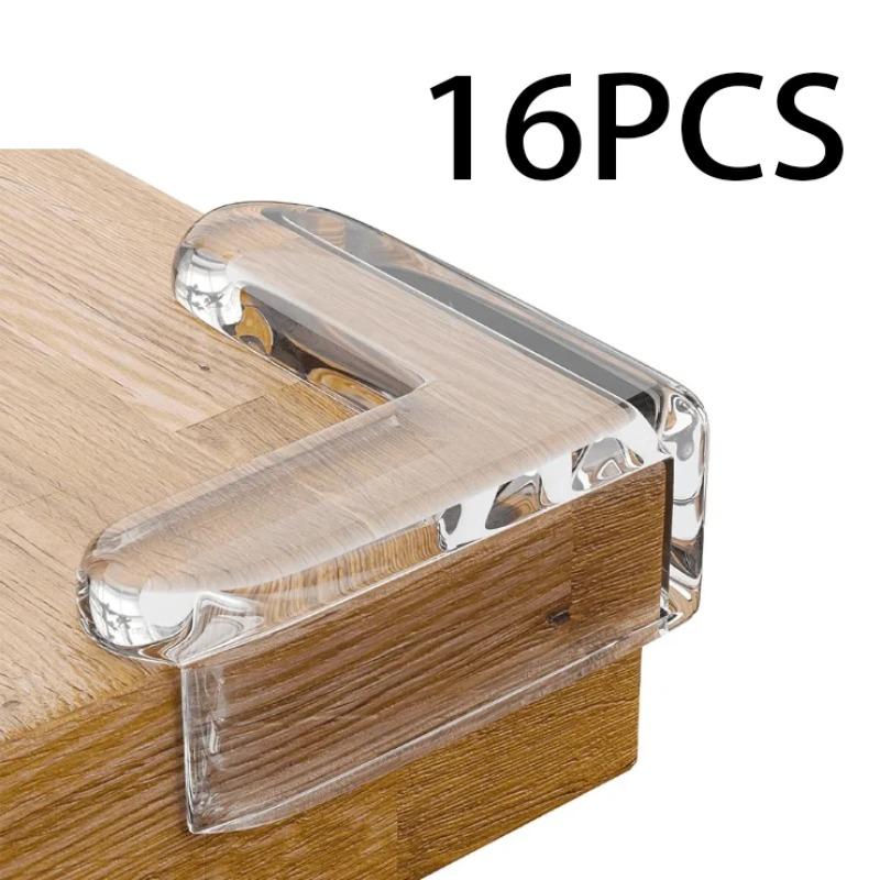 4-16 шт. Защита углов стола из мягкой резины для безопасности детей, Чехол для журнального столика, Прозрачные накладки для защиты кромок от детских ударов