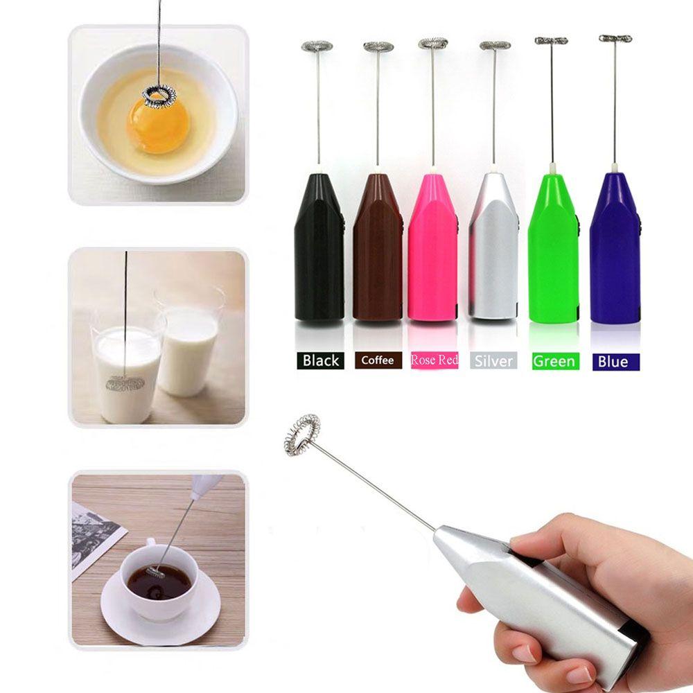 Cream Stainless Steel Foamer Egg Beater Electric Milk Frother Coffee Stirrer Cake Blender