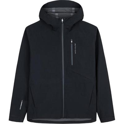Однотонная дышащая ультралегкая куртка с капюшоном на молнии с длинным рукавом, мужские куртки Basic-черный 952437604-3