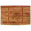 Wall Shelf 50 x 30 x 2.5 cm Rectangular Solid Acacia Wood with Natural Edge