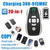 433Mhz Wireless Copy Rechargeable Remote Control Garage Door Gate Key Duplicator Clone Copy Universal Controller Multi-frequency 300-915Mhz