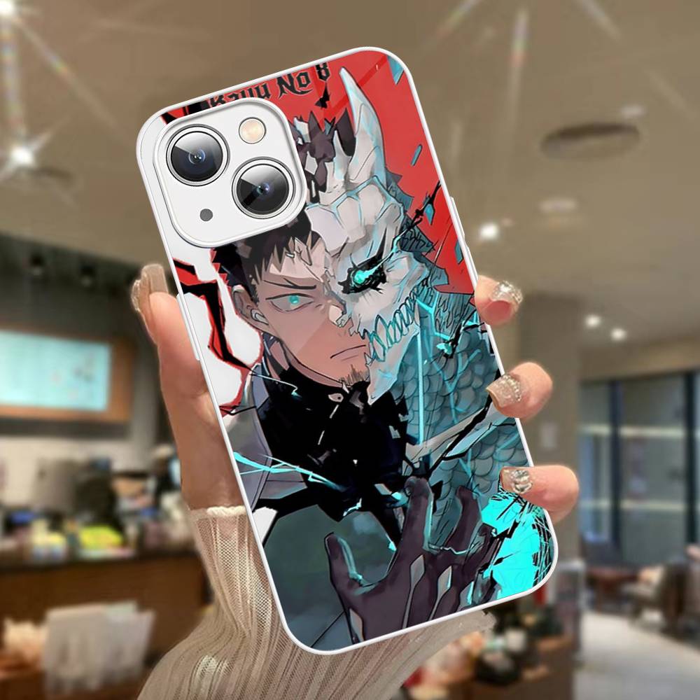 Классический Аниме K-kaiju No8 Для IPhone 14 13 12 Mini 11 Pro XS Max X XR 14 Plus Закаленное Стекло Чехол