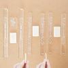 2Pcs Acrylic 2/3/5mm Pottery Polymer Clay Thickness Ruler Rolling Pin Guides Strips Sticks for Earrings Jewelry Pendant Making