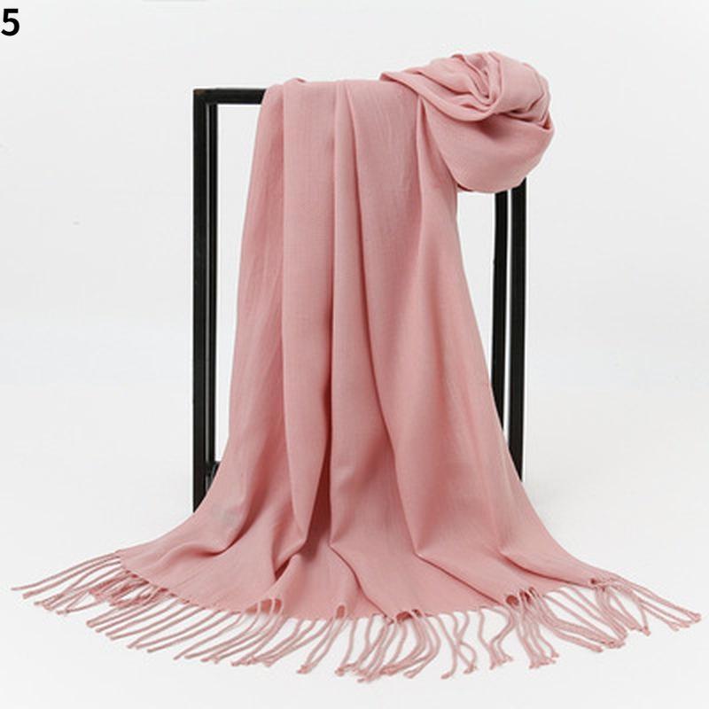 2021 Women Cashmere Scarves with Tassel Lady Winter Autumn Long Scarf High Quality Keep Warm Female Shawl Thicker Men Scarf