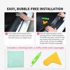 Carbon Fiber Vinyl Wrap for Cars Door Protector Edge Guards 0.5mm Thick 33ft Length Multi Width Options Universal Fit Hood Trunk Dashboard Motorcycle