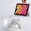 For iPad Mini 7 A17 Pro Case 2024 with Pencil Holder iPad Mini 6 2021 8.3inch Tri+Y-fold Stand Acrylic Back Cover Tablet Cases