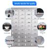 YAZHAO Stainless Steel 30-Door Lockable Storage Cabinet