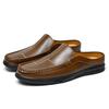 Italian Men Casual Leather Flats Flat Designer Genuine Leather Brand Loafers Soft Bottom Walking Shoes Plus Size 38-47