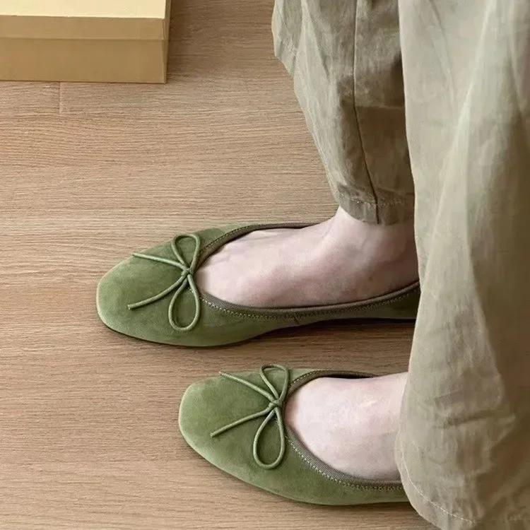 Дизайнерские женские бархатные туфли-лодочки без застежек, модные, элегантные, с бантом-бабочкой, весна-осень, женские, удобные, с мягкой подошвой, туфли Мэри Джейн