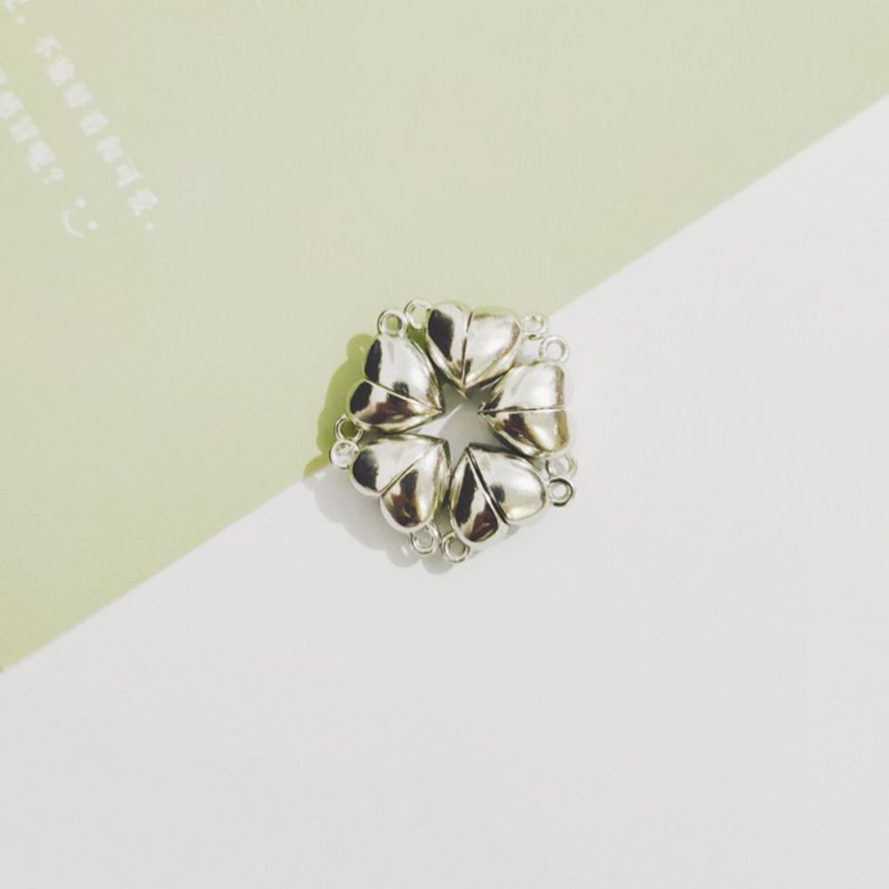 Buckle Korean Style Components Couple Jewelry Making Heart Magnet Charm DIY Jewelry Accessories