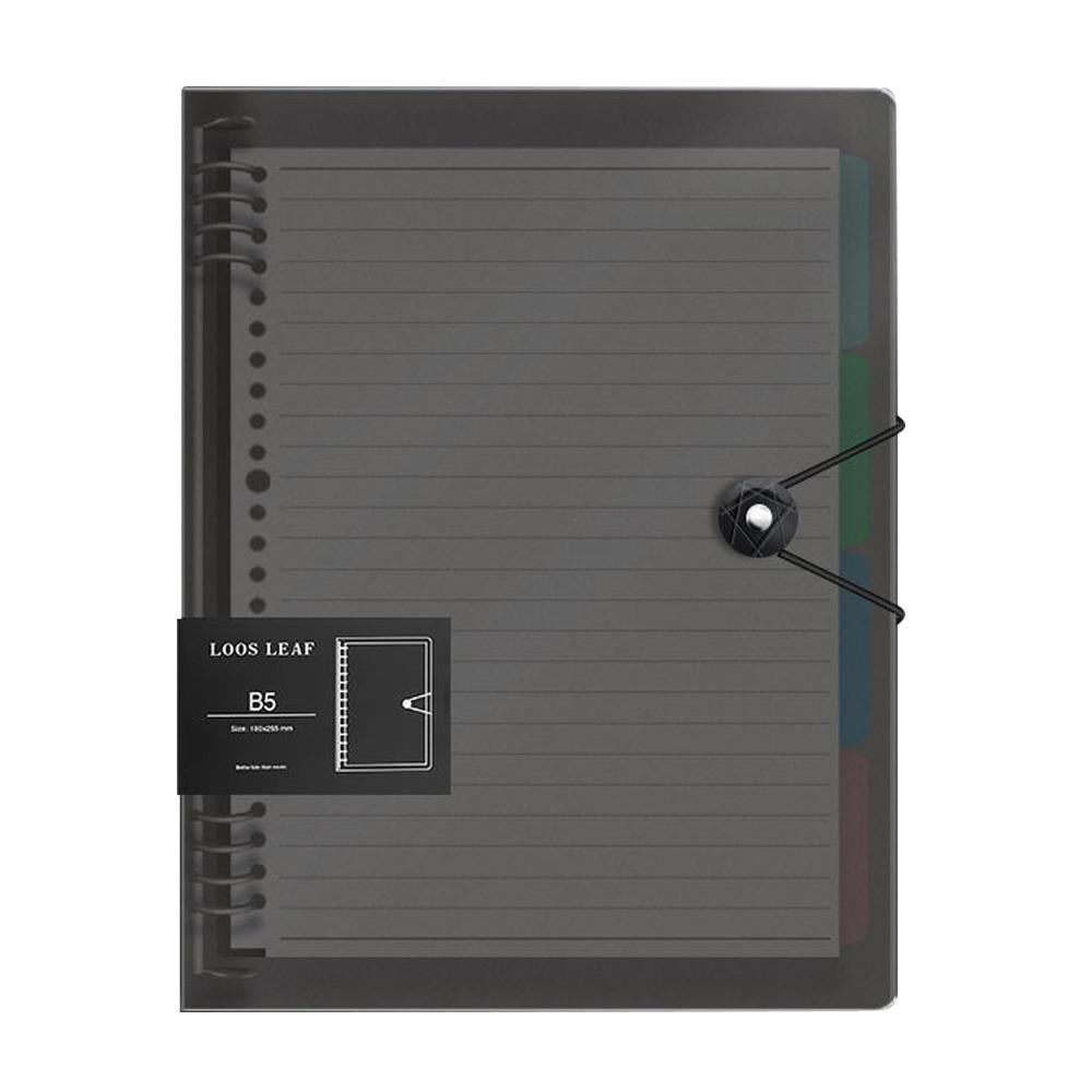 A5 B5 A4 Notebook Shell Transparent Note Book Binder Cover  for Office Stationery School Supplies