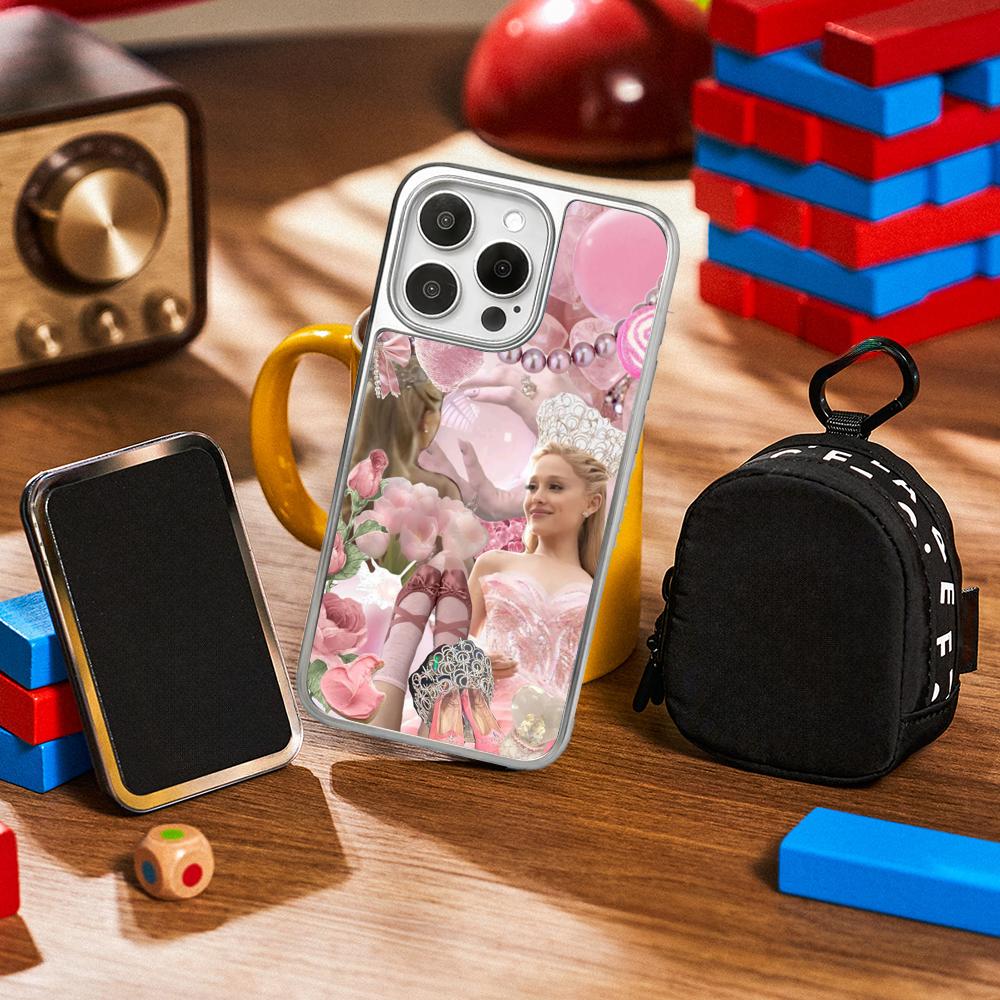 Pink Wick-ed classic movie poster Phone Case for iPhone 16 15 14 13 12 11 Pro Max Sheepskin Silver-edged protective case