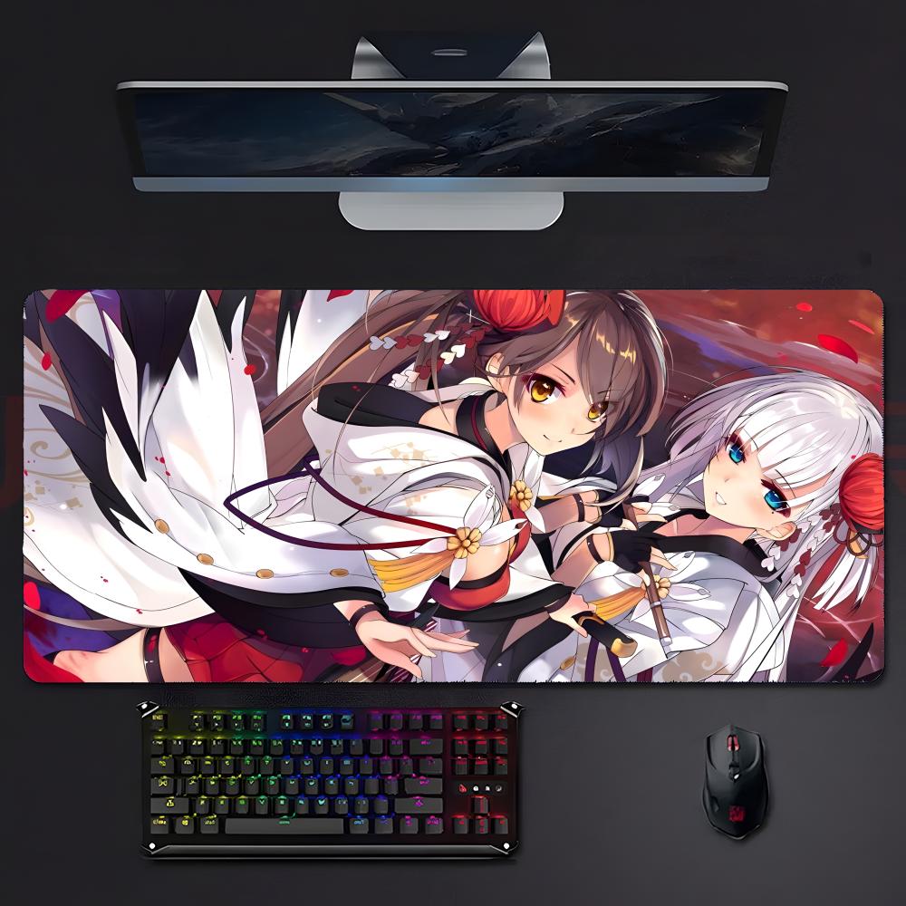 Игровой Аниме AAzur LLane Коврик для Мыши Большой Игровой Коврик для Мыши С Прошитыми Краями Утолщенный Коврик для Стола ПК