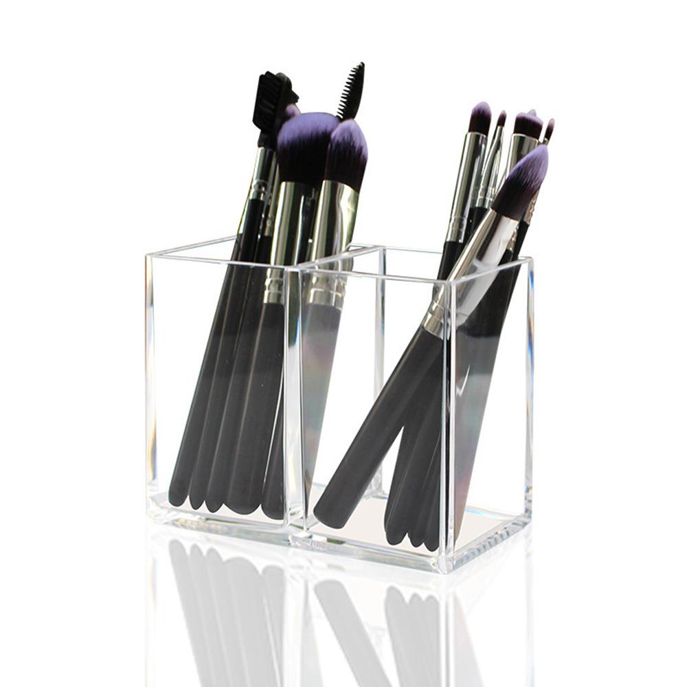 Прозрачная косметическая акриловая кисть для макияжа, ящик для хранения инструментов, чехол для кистей для макияжа, настольный органайзер, инструмент для макияжа