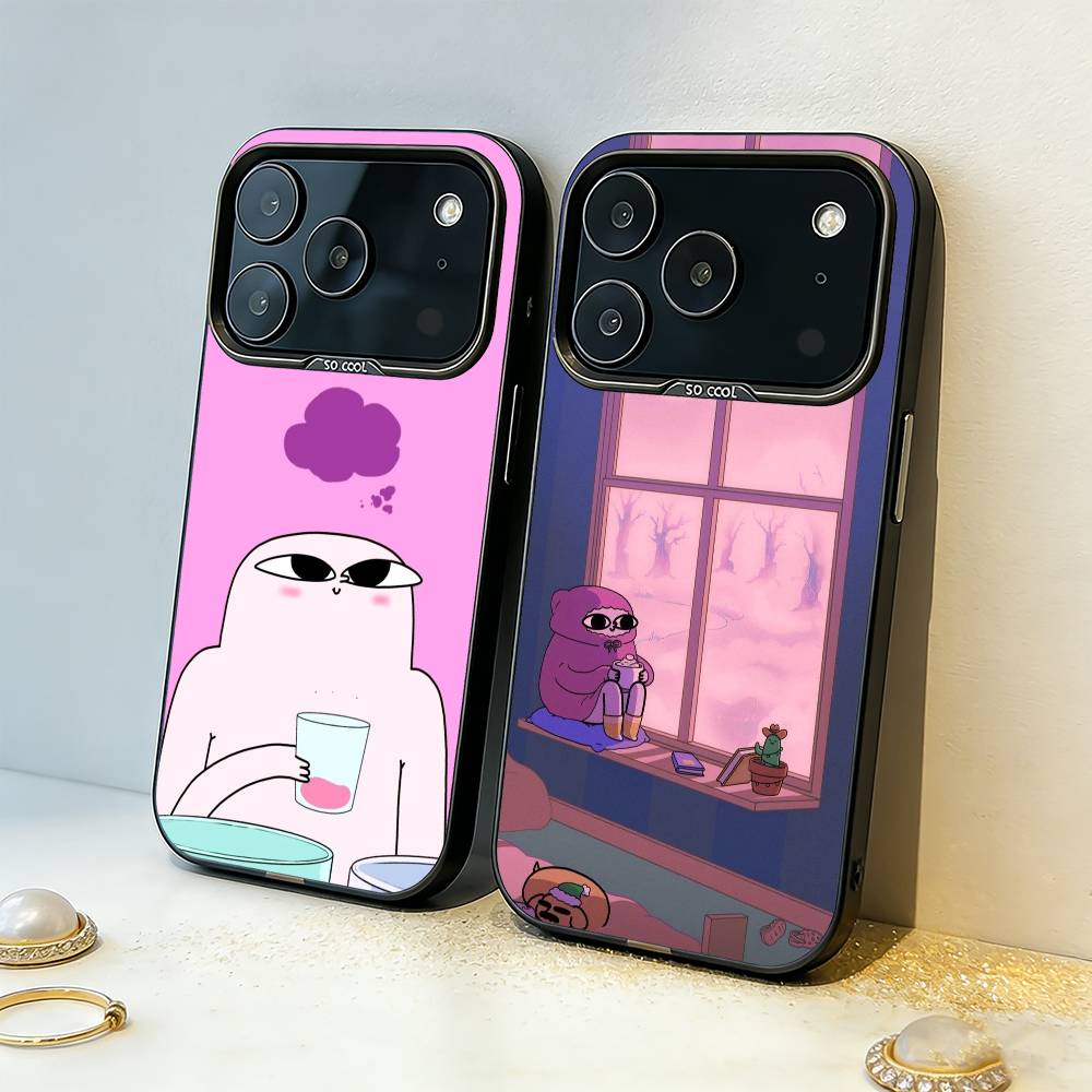 Funny K-Ketnipz Phone Case For iPhone17,16,15,14,13,12,11,Pro,MAX White Matte Shockproof Cover