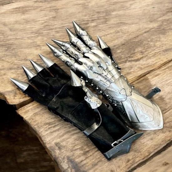 Перчатки для гравировки средневековых назгулов, перчатки для косплея назгулов, подарочные доспехи в стиле Властелина колец