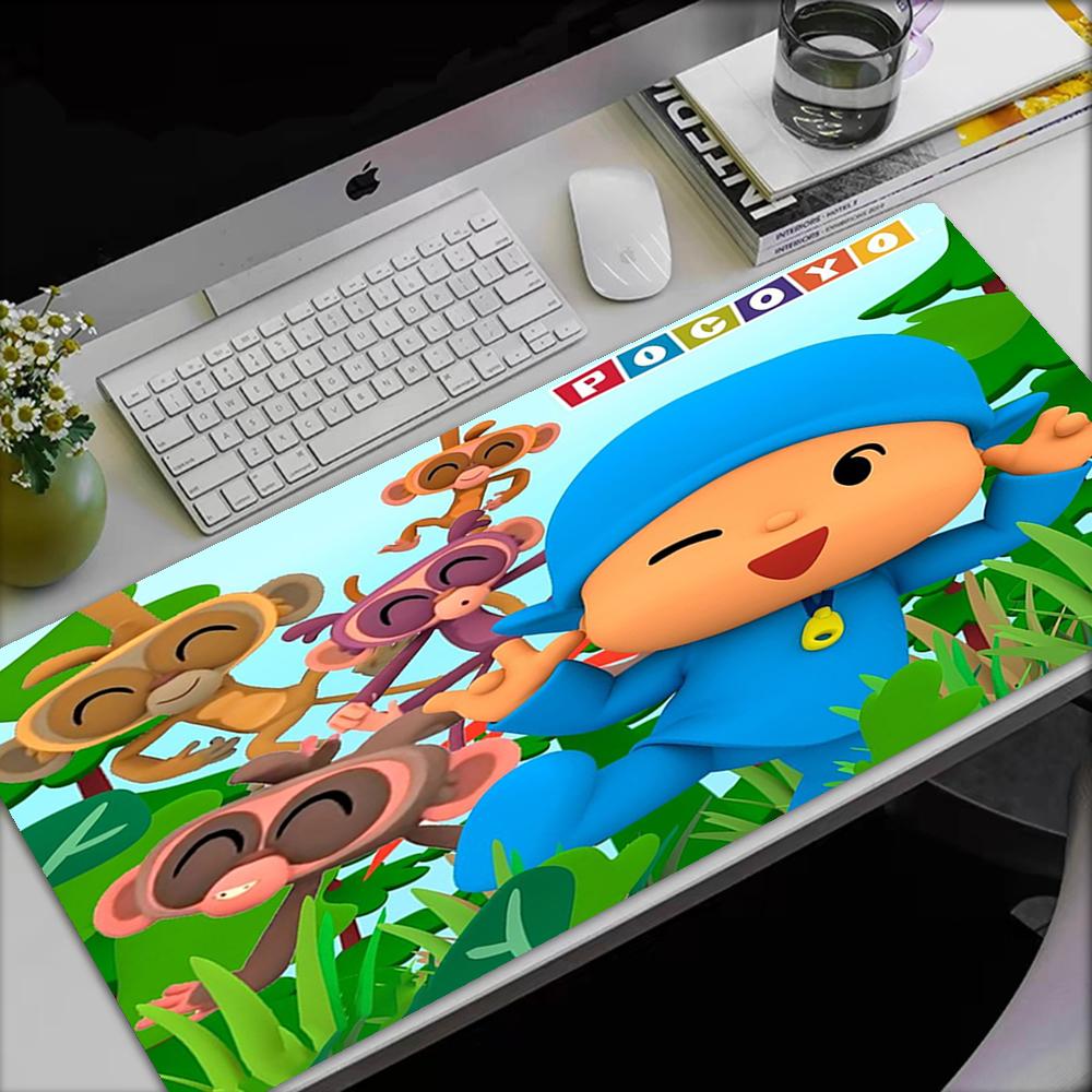 Pocoyo Theme Mouse Pad, Non Slip Rubber Base, Multifunctional Office & Home Decor, Perfect for Workspace Personalization.