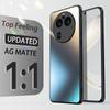 Luxury AG Silicone Matte Glass Case For Oppo Find X5 X6 Reno 5 6 8 Lite 9 Realme 11 Pro Plus Frosted Camera Lens Protective Case