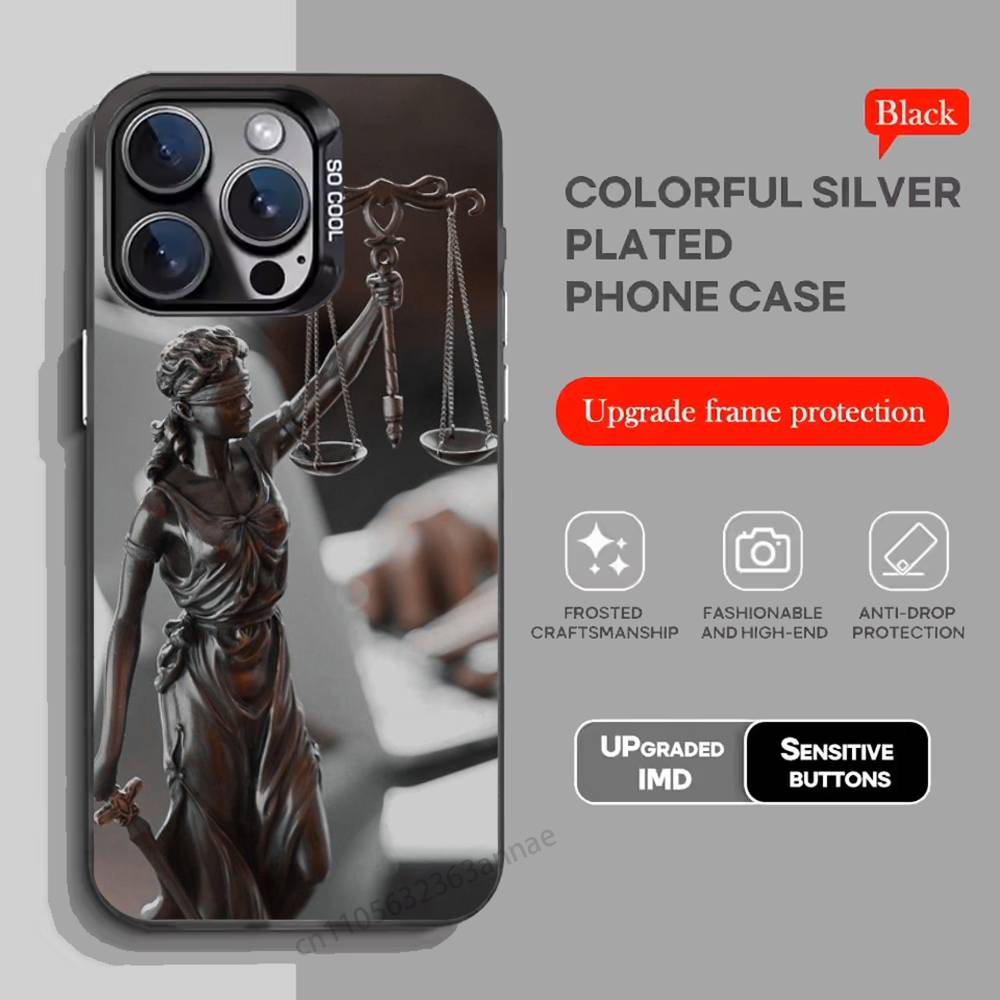 Law Lawyer Judge Justice phone Case for iPhone 17 11 12 Pro Max Plus Mini Air SE 16e 14 15 16 13 Soft Shell