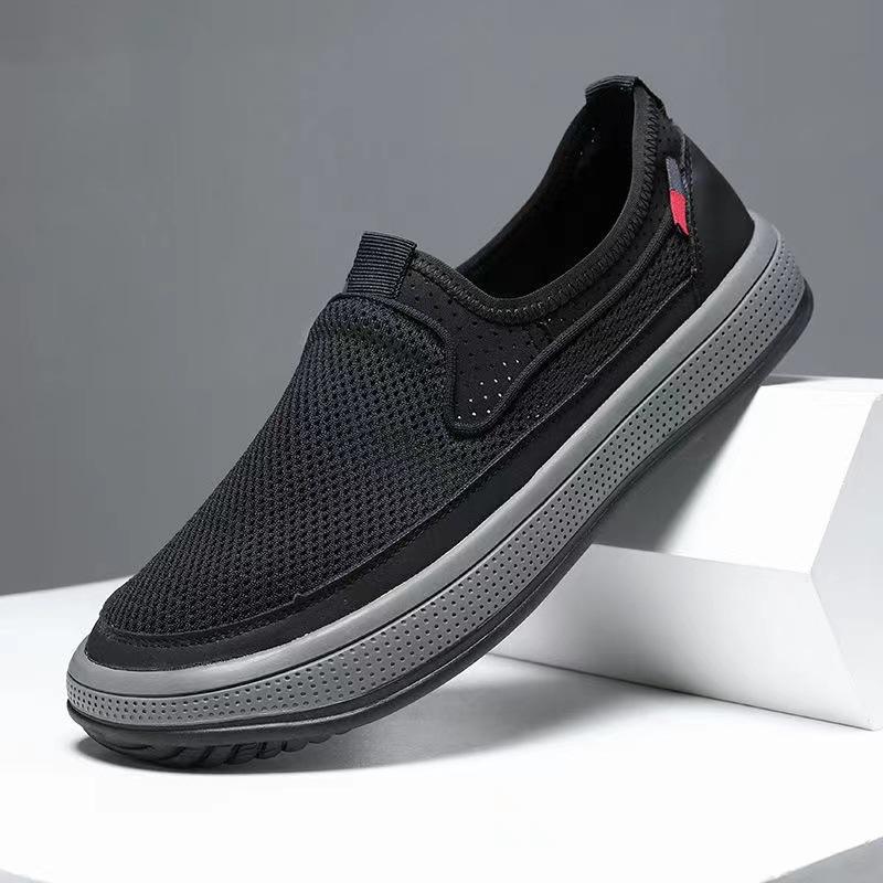 Летние сетчатые лоферы для мужчин Распродажа Кроссовки Мужские Повседневная обувь для ходьбы Дышащие Дышащие Мягкие Легкие Кроссовки