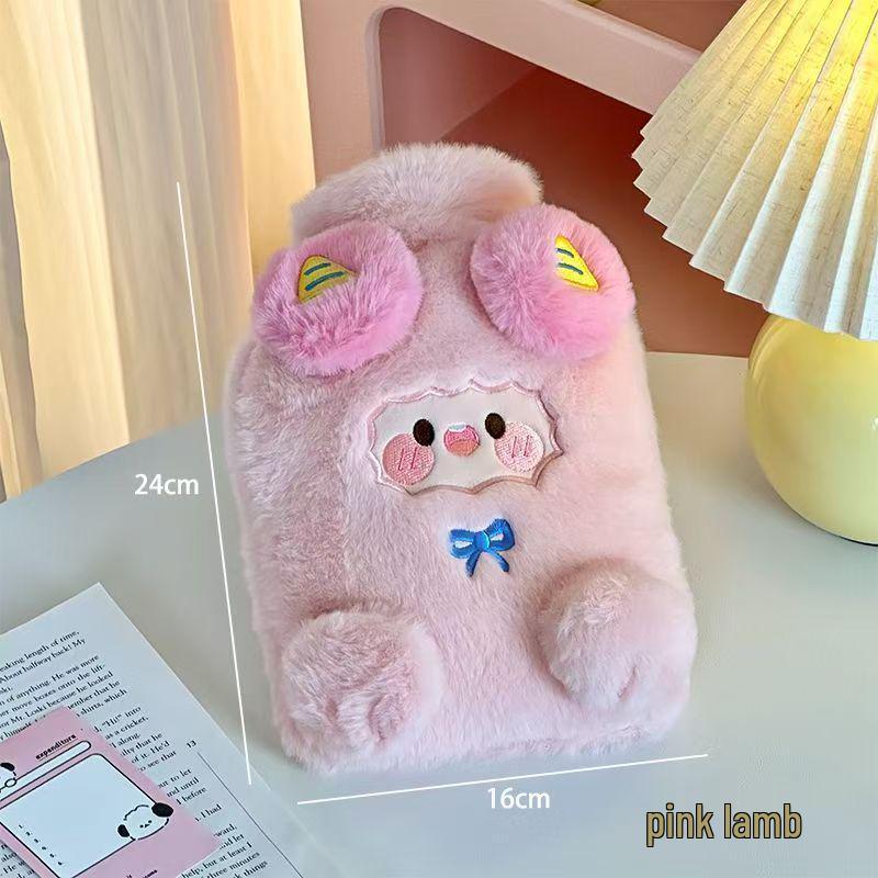 Зимняя плюшевая грелка-овечка для девочек - Милый согревающий элемент для живота и рук для малышей