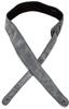 Strap Suede Reversible 2” Strap, Black/Gray,