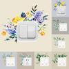 Wall Mural Ornamental Removable Colorful Green Plant Switch Wall Sticker