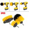 Car Brush Auto Detailing Car Auto Care Hard Bristle Drill Scrubber Brush Kit Cleaning Tool 3pcs/set for Auto Exterior Bathtub Boat Tile