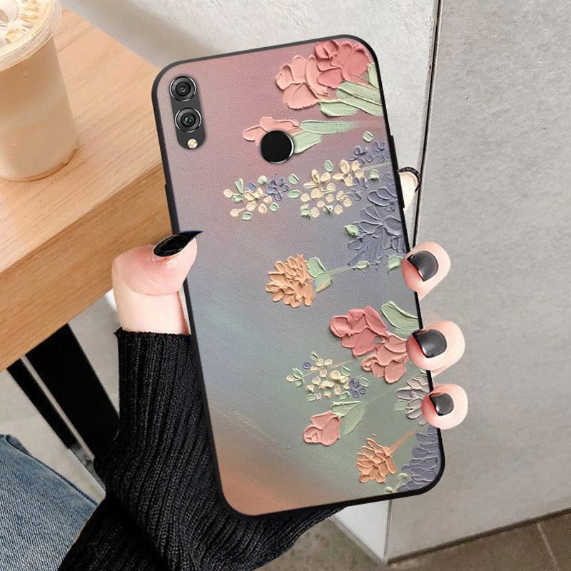 For Huawei Honor 8X Case Honor8X Max Cover Cute Fashion Painted Cover Case For Honor 8X Max Honor8X Fundas Housing Protective