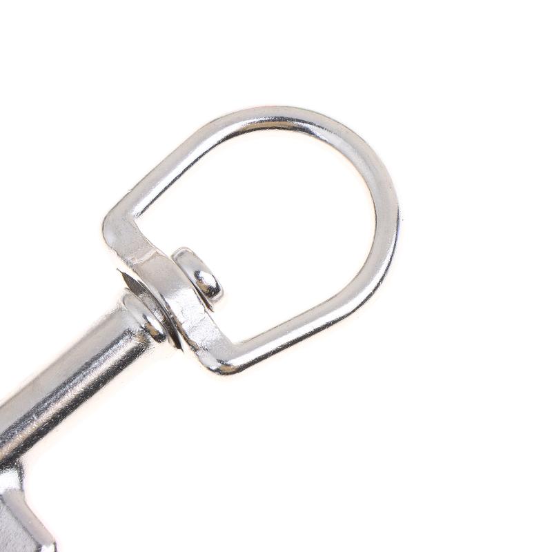 Dual Head D Ring Marine Snap Hook Clip Swivel Bolt Stainless Steel Heavy Duty for Diving Underwater Use