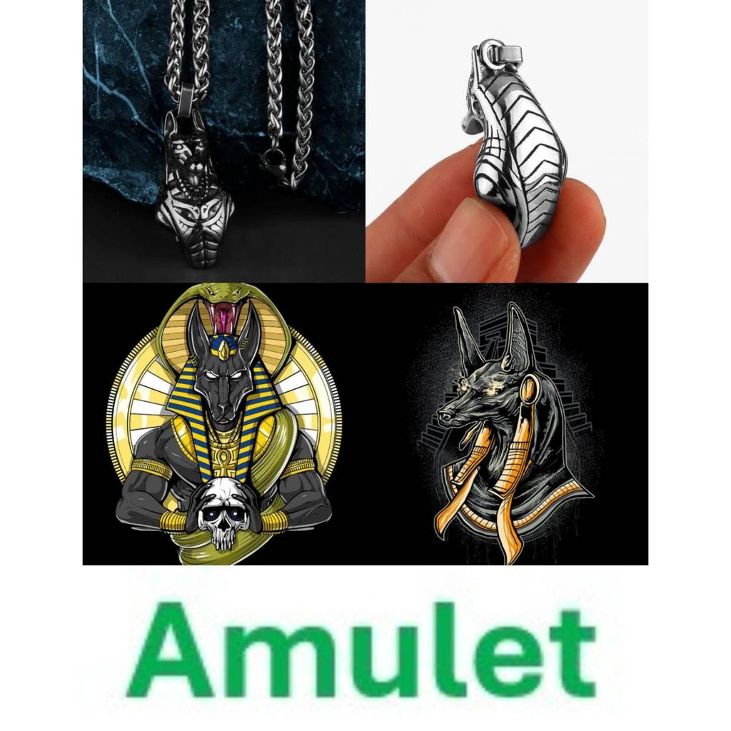 Necklace Anubis God Death Amulet Talisman Pendant Ancient Egypt Egyptian Symbol Eternal Life protect guardian Dead