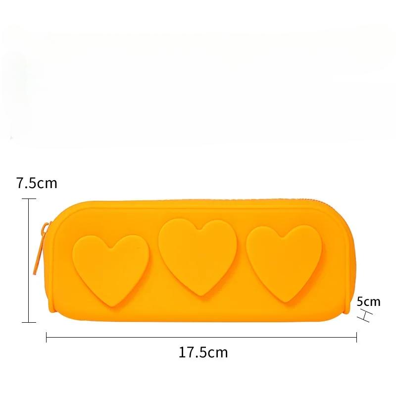 Пенал для хранения канцелярских принадлежностей, мини-силиконовый водостойкий чехол для ручек, дорожная сумка на молнии для женщин и девочек, обратно в школу