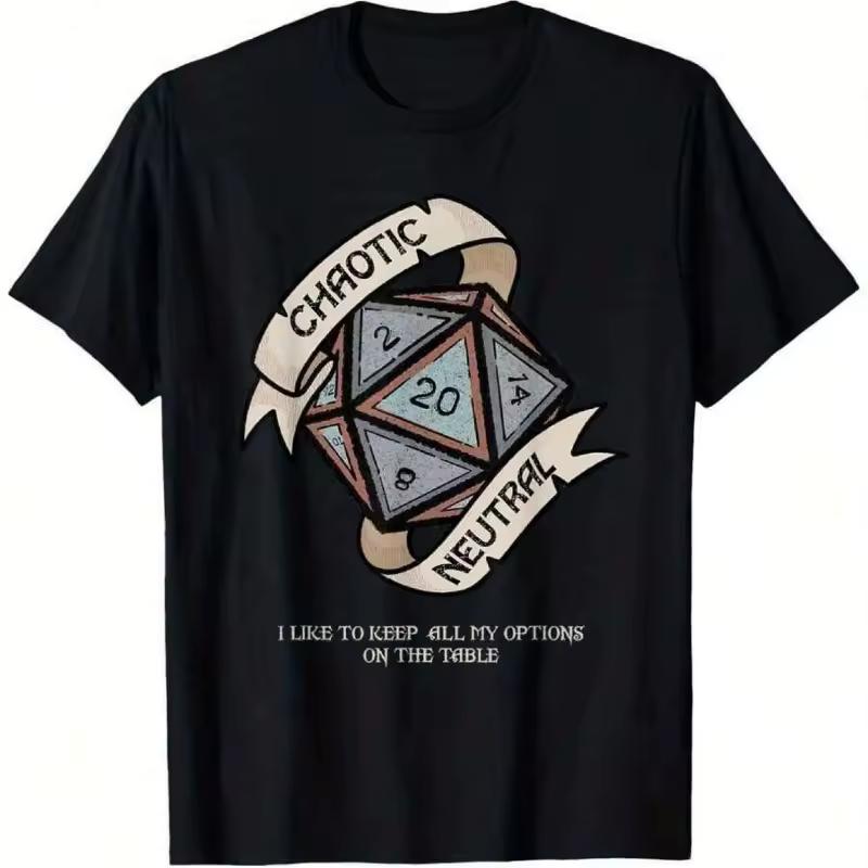 Game Desktop RPG Chaotic Neutral T-shirt Men's T-shirt Summer New Unisex Casual Fashion T-shirt