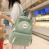 Женский школьный рюкзак, легкий, в стиле колледжа, однотонный рюкзак для старшеклассников