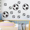 Минималистичные Настенные Наклейки Футболист, Вдохновляющие Спортивные Самоклеящиеся Декали для Комнаты Мальчика, Класса, Спортзала и Коммерческого Помещения