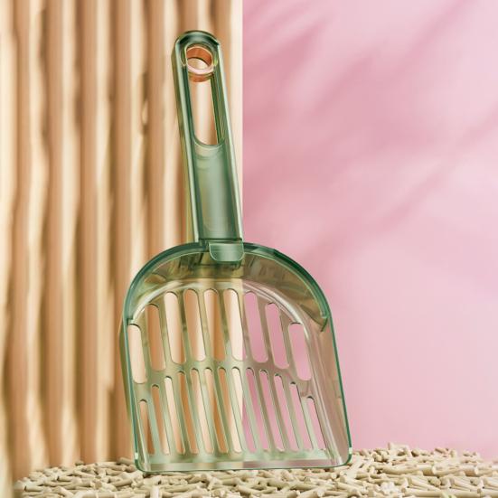 Лопатка для кошачьего туалета с эргономичной ручкой, расширенная полая конструкция, многоразовая лопатка для домашних животных, инструмент для чистки какашек