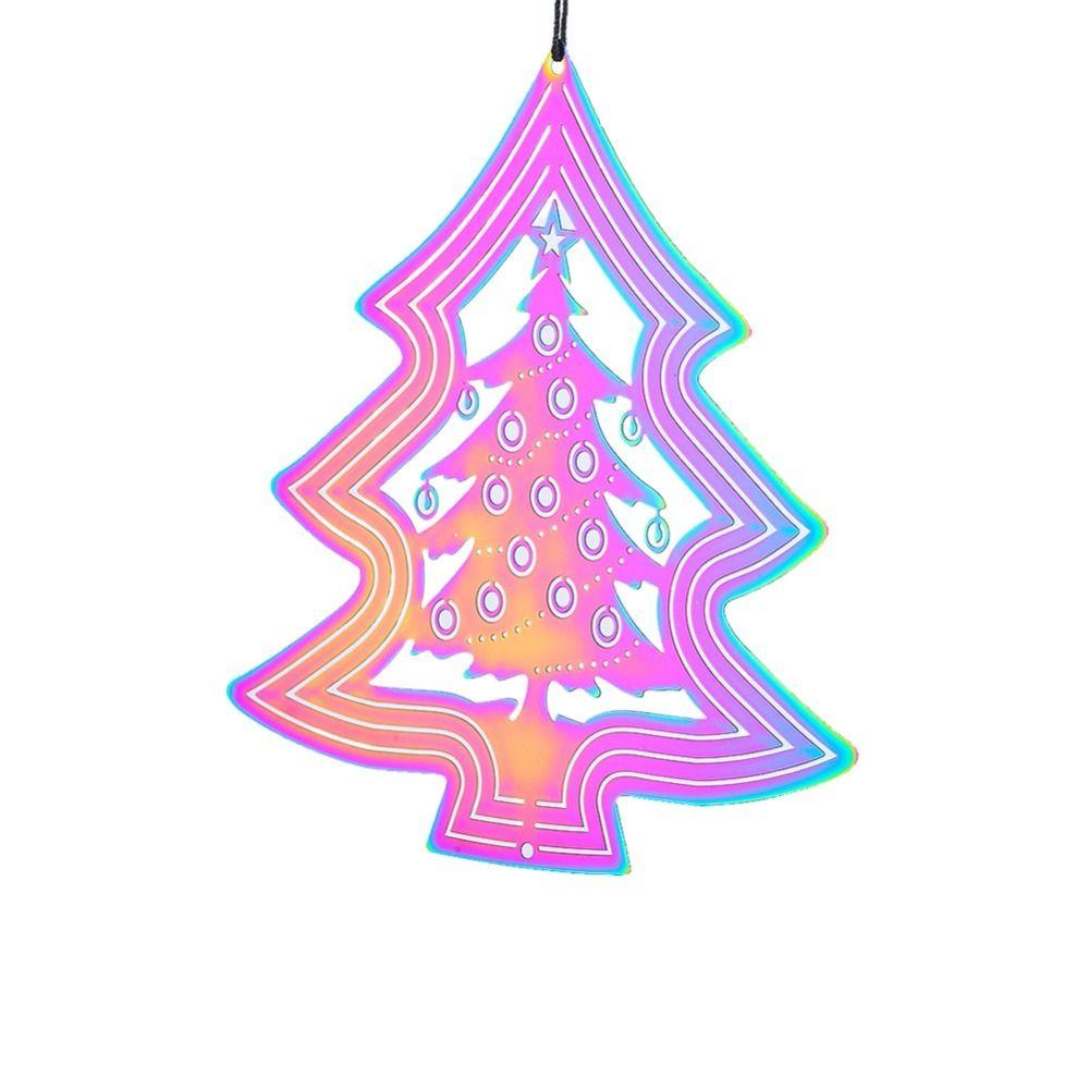 Gradient Color Wind Spinner Catcher 3D Dynamic Rotating Wind Chimes Funny Wind Chime Pendant Party