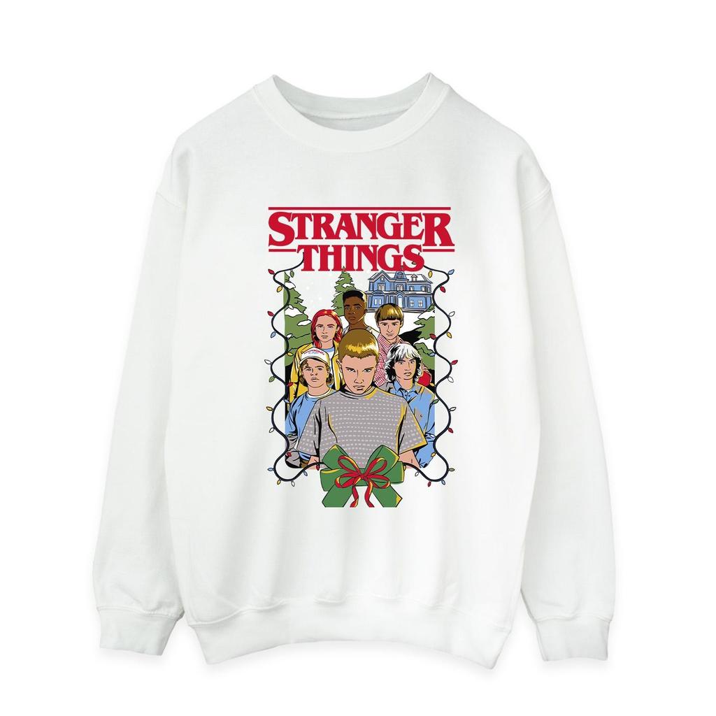 Netflix Mens Stranger Things Christmas Poster Sweatshirt