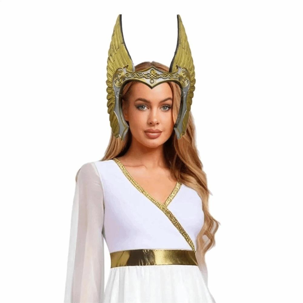 Antique Wing Medieval Headpiece Crown Warriour Masks Witch Cosplay Masks  Halloween Party