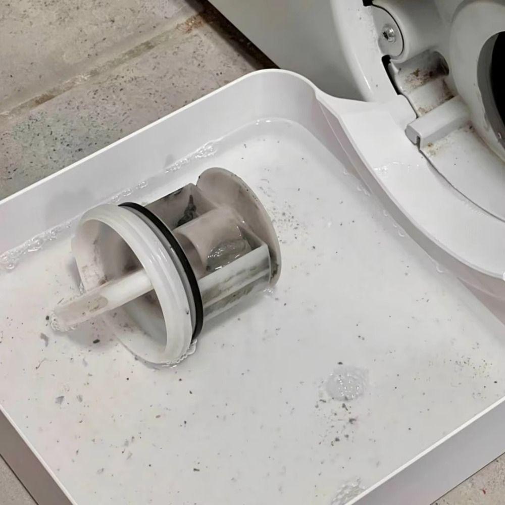 Water Collection Washing Machine Drain Pan Front Filter Drawer Tray For Cleaning