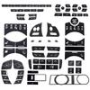 For Jaguar XF XJ 2010- aluminum alloy Black Button Stickers Car Accessories Interior AC Gear Switch Repair Decals